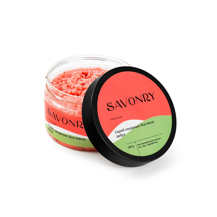 Сахарный скраб для тела Арбуз от Savonry