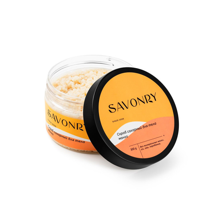 Сахарный скраб для тела Манго от Savonry