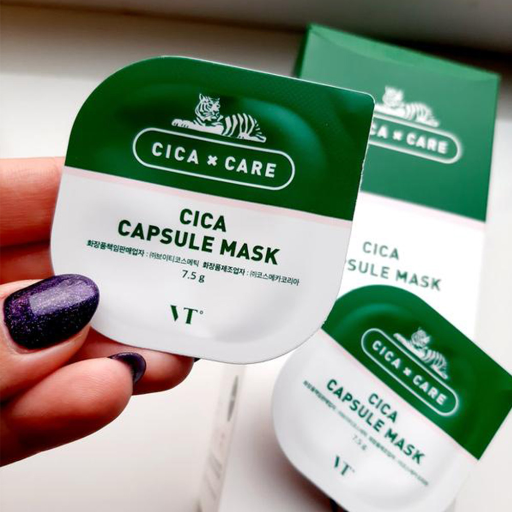 Vt cosmetics cica. Маска cica Care VT Capsule Mask. Глиняные маски VT Cosmetics. VT Cosmetics капсульная глиняная маска. Глиняная увлажняющая маска VT Cosmetics.