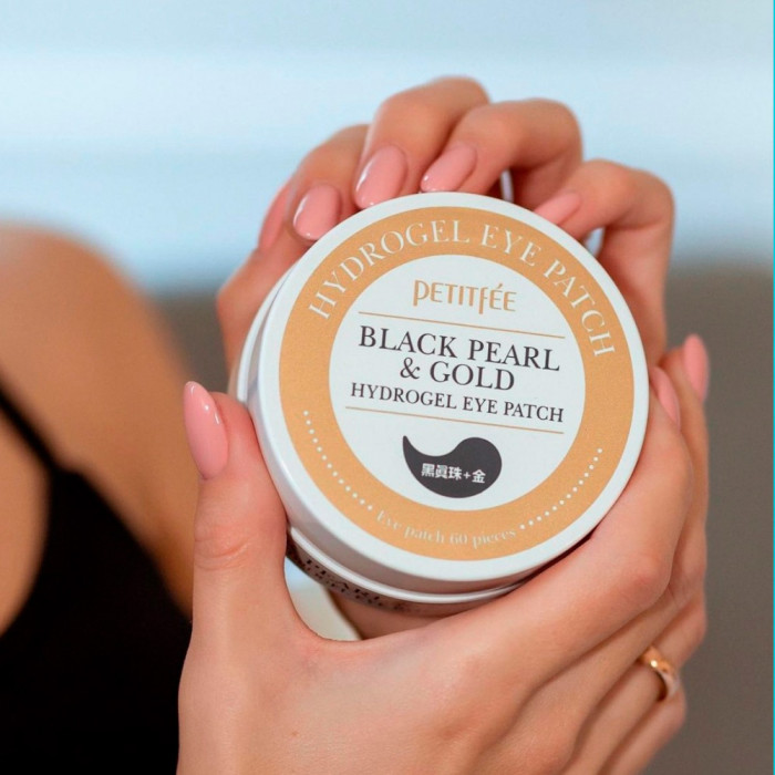 Гидрогелевые патчи с Черным жемчугом и Золотом от Petitfee & Koelf