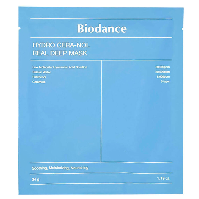 Ночная гидрогелевая маска с церамидами против сухости от Biodance