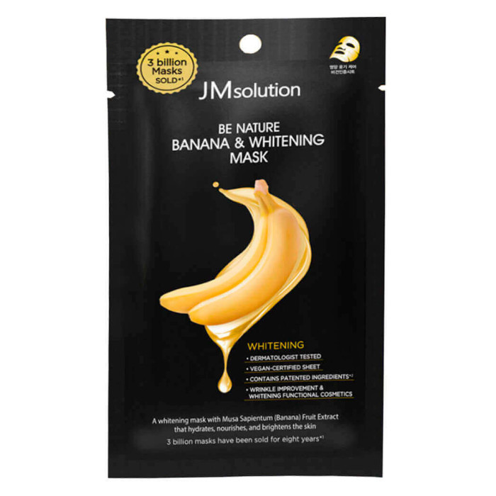 Тканевая осветляющая маска с бананом от JMsolution