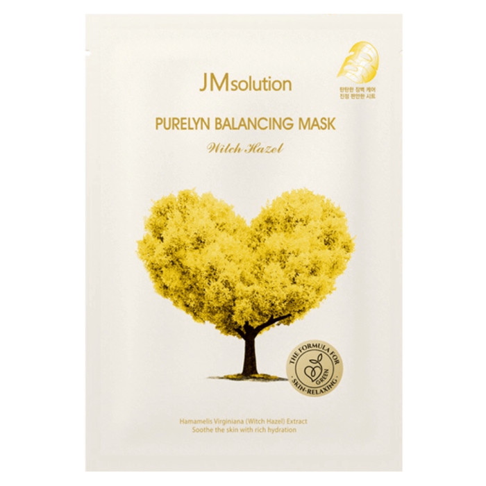 Успокаивающая тканевая маска с гамамелисом от JMsolution