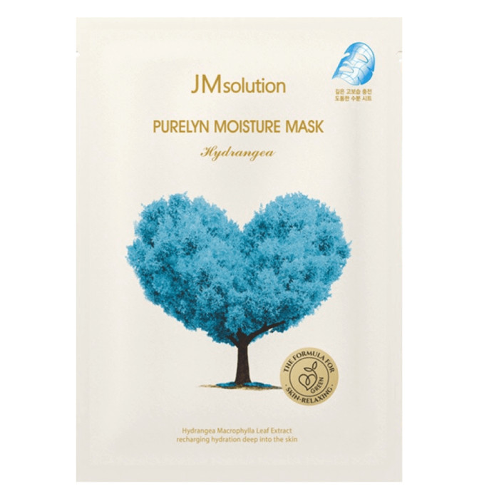 Увлажняющая тканевая маска с гортензией от JMsolution