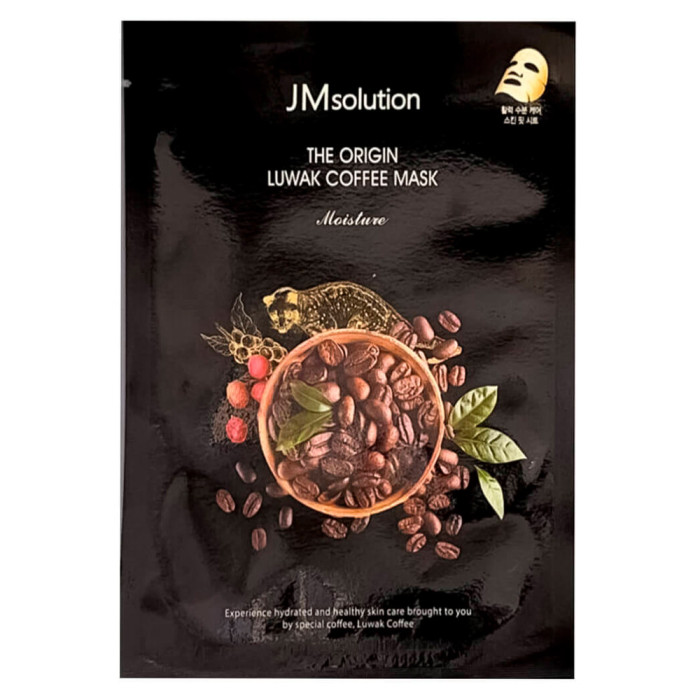 Тканевая маска тонизирующая с кофеином и копи-лувак от JMsolution