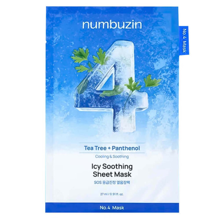 Охлаждающая тканевая маска с центеллой от Numbuzin
