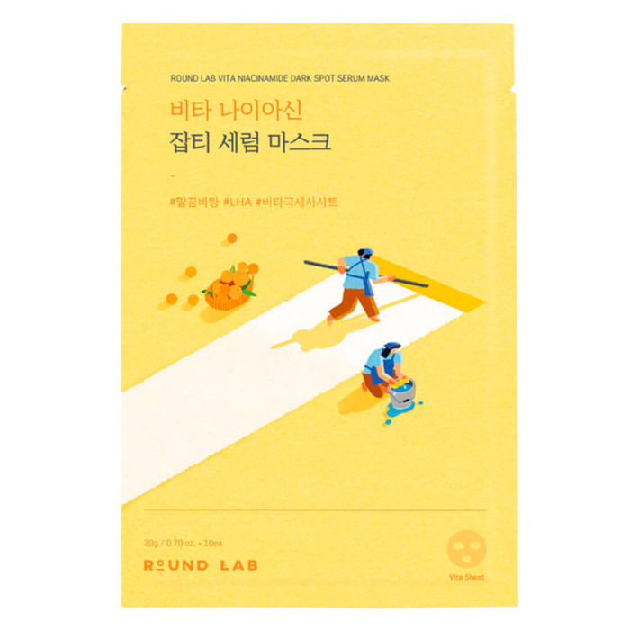 Тканевая маска осветляющая с ниацинамидом от Round Lab