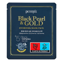 Гидрогелевая маска для лица с Черным жемчугом от Petitfee