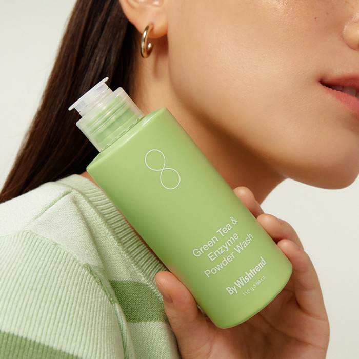 Энзимная пудра с зелёным чаем от By Wishtrend