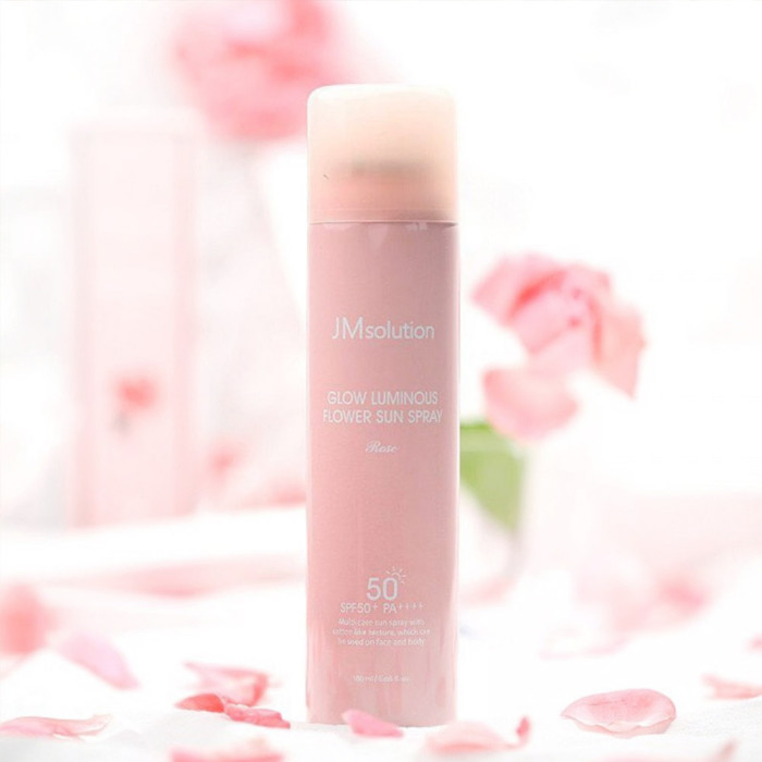Солнцезащитный спрей омолаживающий с розой от JMsolution