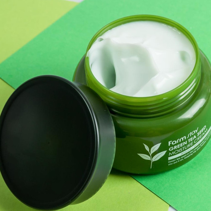 Крем для лица с семенами Зеленого Чая от FarmStay