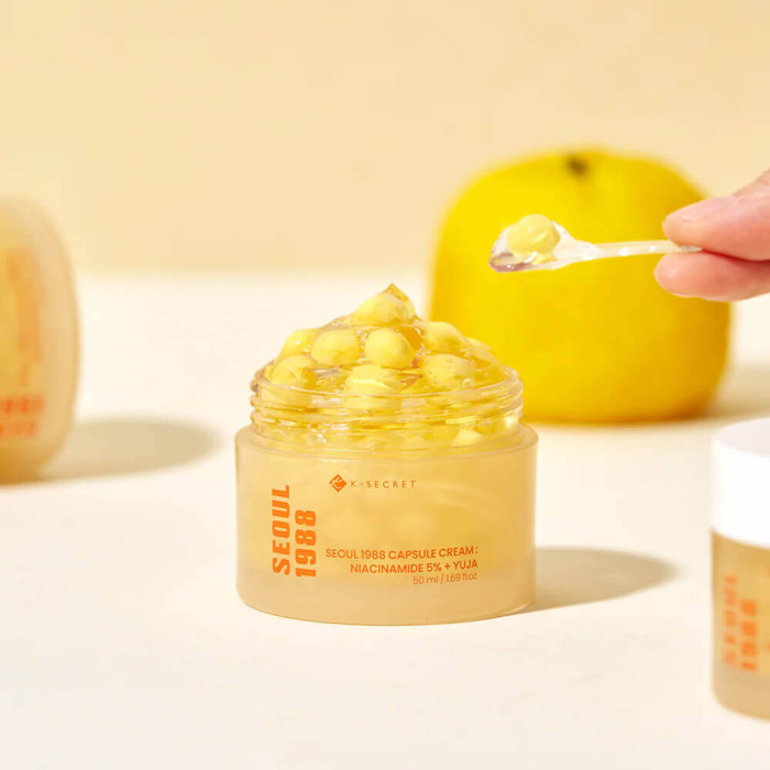 Капсульный крем с ниацинамидом и юдзу от K-Secret