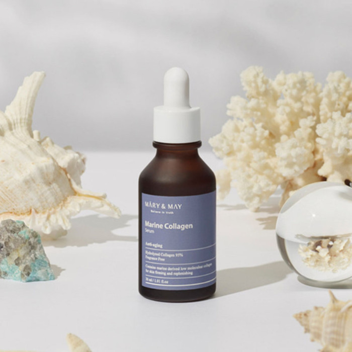 Антивозрастная сыворотка с морским коллагеном от Mary May