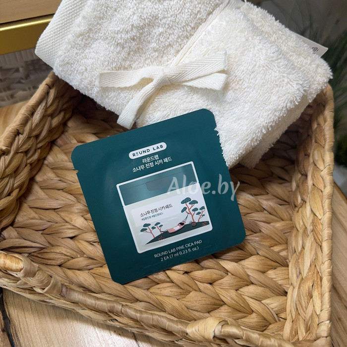 Пэды с экстрактами сосны и центеллы для проблемной кожи от Round Lab