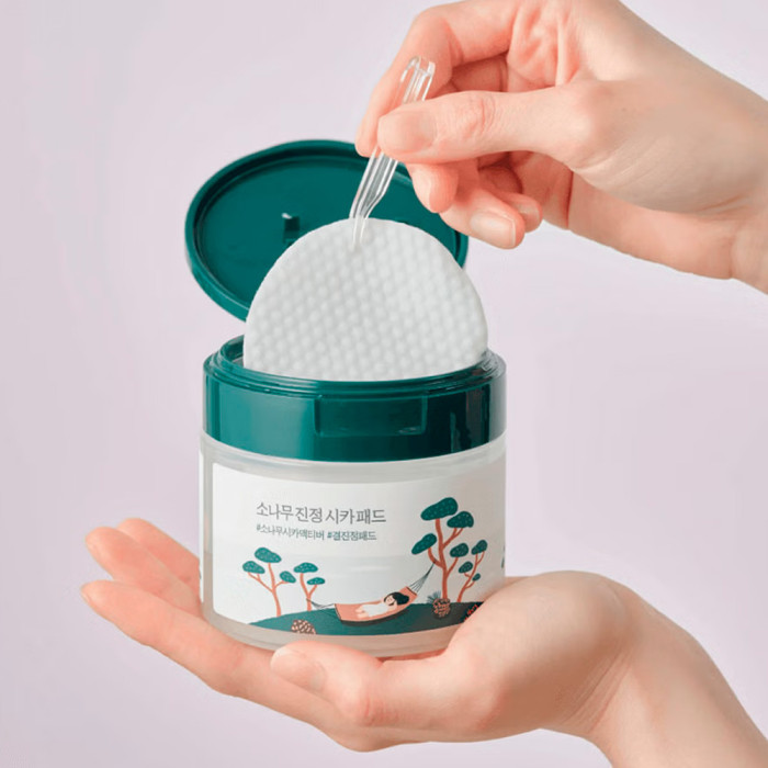 Пэды с экстрактами сосны и центеллы для проблемной кожи от Round Lab