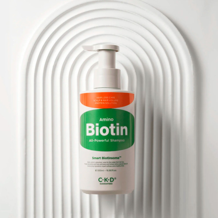 Шампунь для волос против выпадения с биотином от CKD