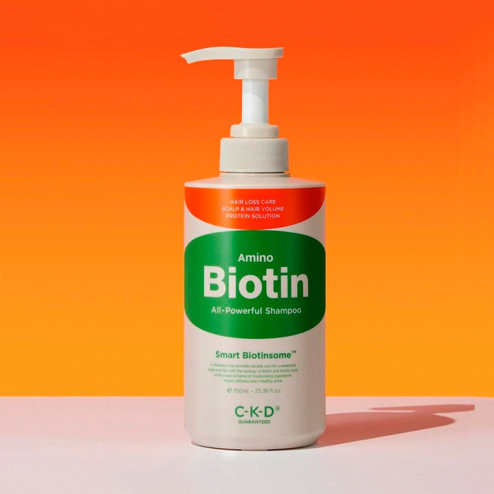 Шампунь для волос против выпадения с биотином от CKD