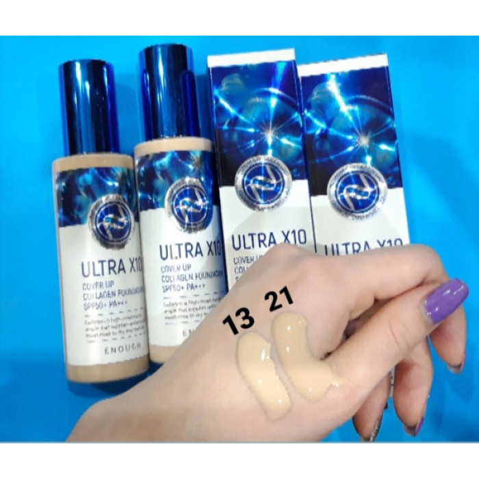 Тональный крем с Коллагеном (тон 21) SPF50+ PA+++ от Enough